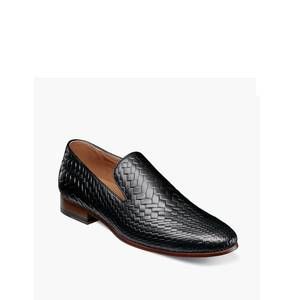 NEW STACY ADAMS wilton plain toe slip on shoe in black